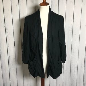 Cute Lightweight Black Cardigan Blazer